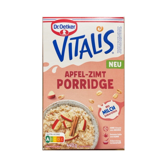 Dr.Oetker Vitalis Porridge Apfel-Zimt für 1,32l 440g foodpipe [Lebensmittel-Lieferservice Rostock]