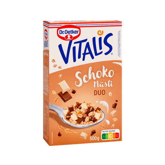 Dr.Oetker Vitalis Schoko Duo Müsli 500g foodpipe [Lebensmittel-Lieferservice Rostock]