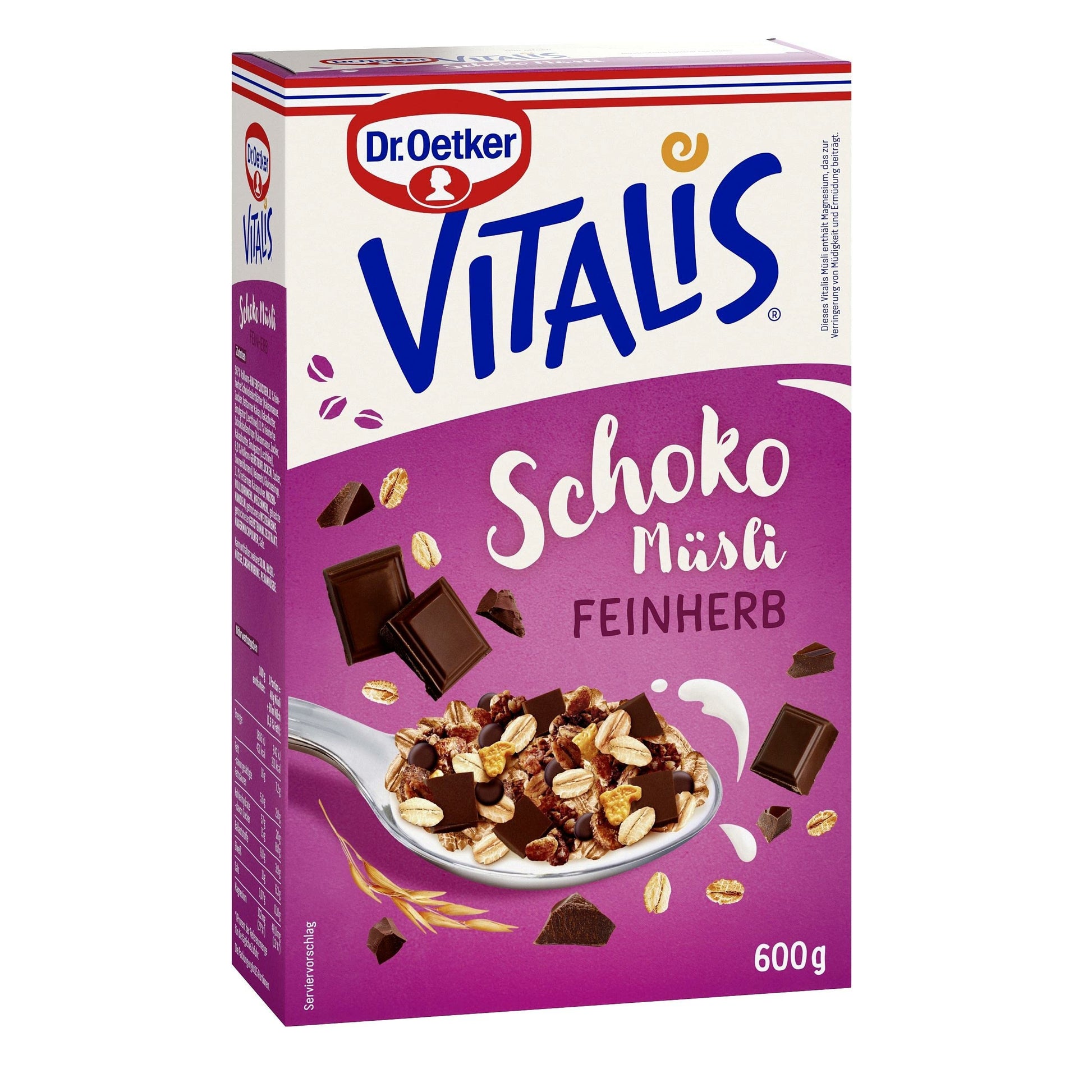 Dr.Oetker Vitalis Schoko Müsli feinherb 600g foodpipe [Lebensmittel-Lieferservice Rostock]