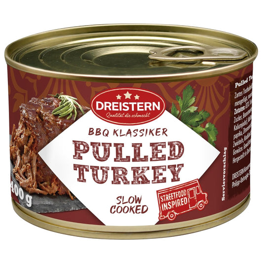 Dreistern Pulled Turkey 400g foodpipe [Lebensmittel-Lieferservice Rostock]