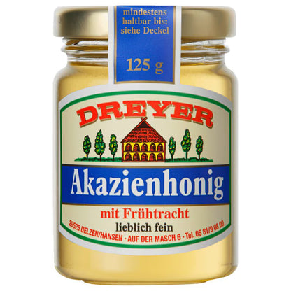 Dreyer Akazienhonig mit Frühtracht 125g foodpipe [Lebensmittel-Lieferservice Rostock]