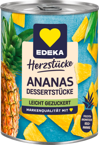 EDEKA Ananas Stücke leicht gezuckert 567g foodpipe [Lebensmittel-Lieferservice Rostock]