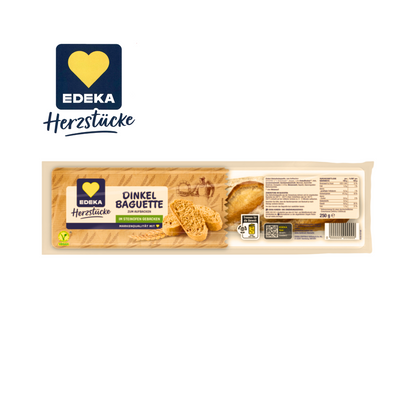 EDEKA Baguetterie Dinkel 250g foodpipe [Lebensmittel-Lieferservice Rostock]