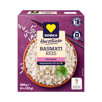 EDEKA Basmati Reis Spitzenqualität Kochbeutel 500g foodpipe [Lebensmittel-Lieferservice Rostock]