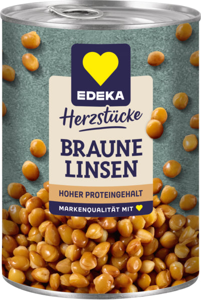 EDEKA Braune Linsen 400g foodpipe [Lebensmittel-Lieferservice Rostock]