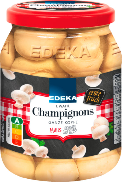 EDEKA Champignons Mini 1.Wahl ganze Köpfe 330g foodpipe [Lebensmittel-Lieferservice Rostock]