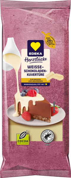 EDEKA Couverture weiß 200g foodpipe [Lebensmittel-Lieferservice Rostock]