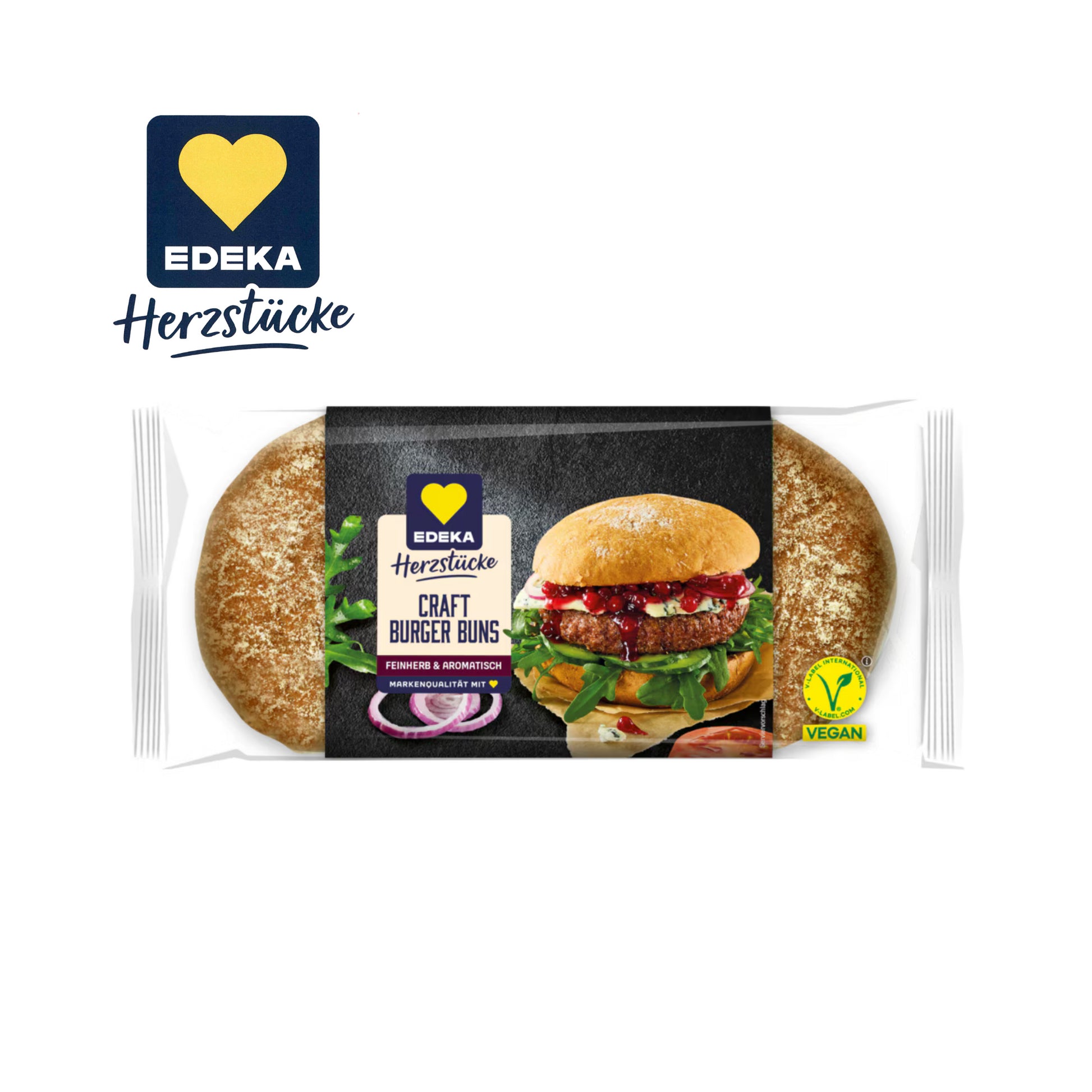 EDEKA Craft Burger Buns 4ST 300g foodpipe [Lebensmittel-Lieferservice Rostock]