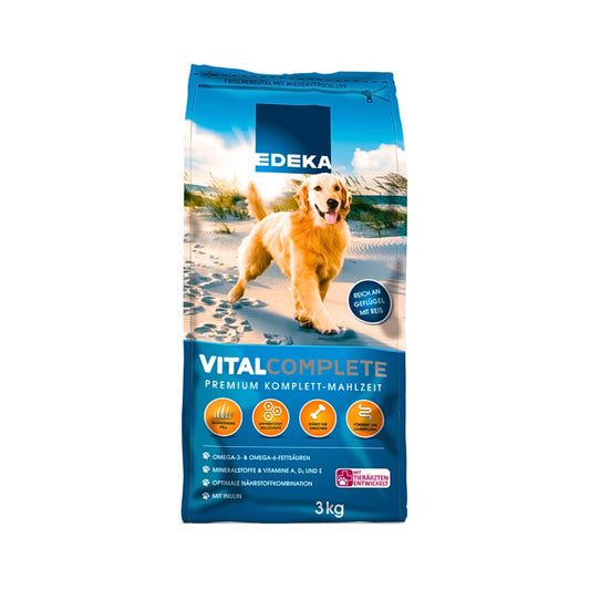 EDEKA Dog Vital Complete Premium Komplett-Mahlzeit 3kg foodpipe [Lebensmittel-Lieferservice Rostock]