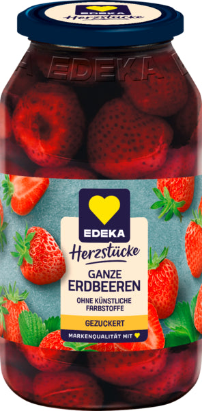 EDEKA Erdbeeren gezuckert 680g foodpipe [Lebensmittel-Lieferservice Rostock]