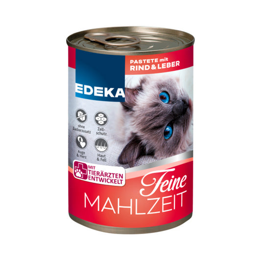 EDEKA Feine Mahlzeit Pastete mit Rind&Leber 400g foodpipe [Lebensmittel-Lieferservice Rostock]