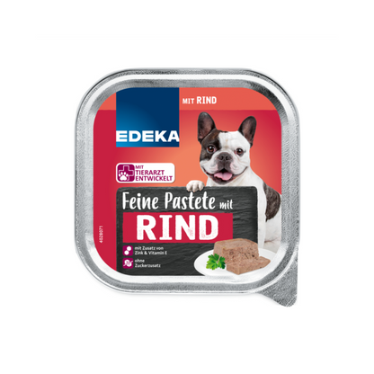 EDEKA Feine Pastete mit Rind 300g foodpipe [Lebensmittel-Lieferservice Rostock]