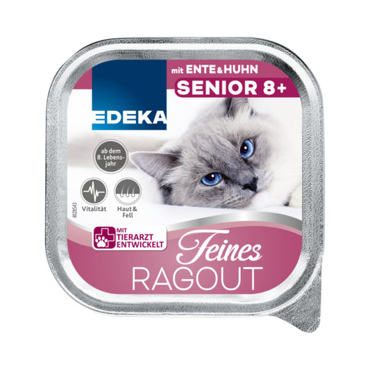 EDEKA Feines Ragout Senior mit Ente&Huhn 100g foodpipe [Lebensmittel-Lieferservice Rostock]
