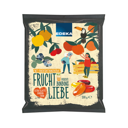 EDEKA Fruchtbonbon Mischung 200g foodpipe [Lebensmittel-Lieferservice Rostock]