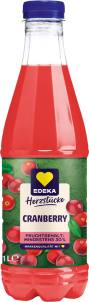 EDEKA Fruchtliebe Cranberry 1l DPG foodpipe [Lebensmittel-Lieferservice Rostock]