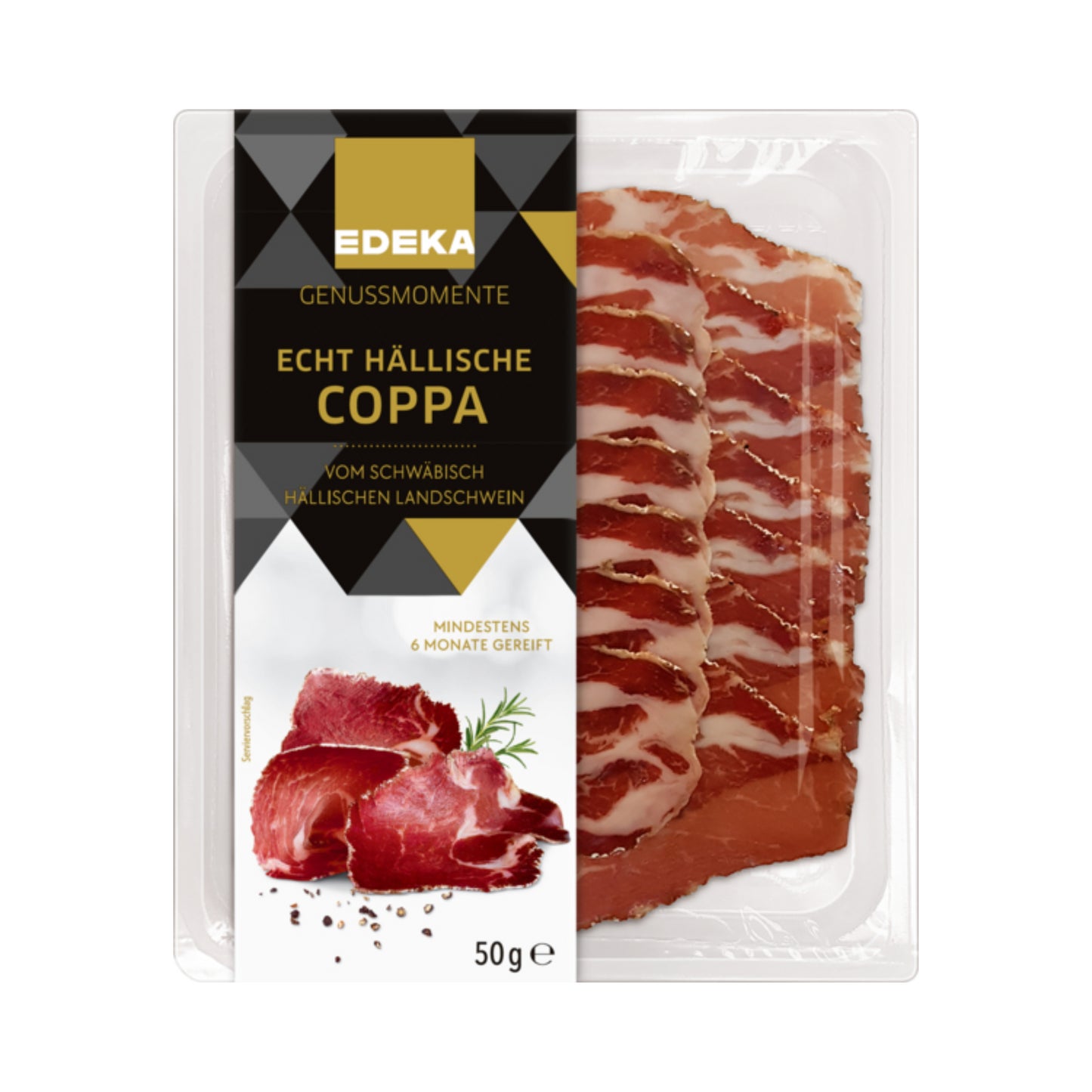 EDEKA Genussmomente Coppa vom schwäbisch hällischem Schwein 50g foodpipe [Lebensmittel-Lieferservice Rostock]