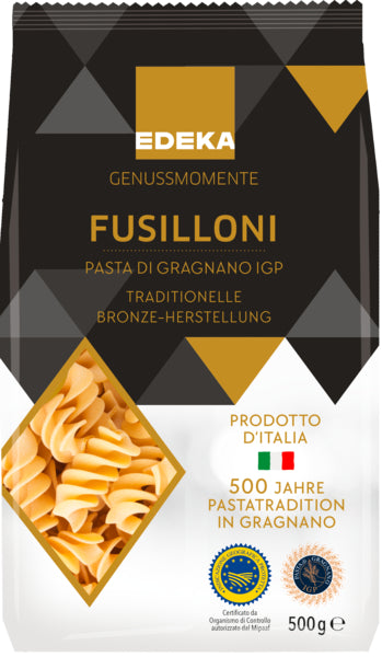 EDEKA Genussmomente Pasta di Gragnano Fusilloni 500g foodpipe [Lebensmittel-Lieferservice Rostock]