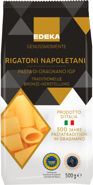 EDEKA Genussmomente Pasta di Gragnano Rigatoni 500g foodpipe [Lebensmittel-Lieferservice Rostock]