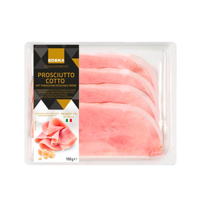 EDEKA Genussmomente Prosciutto Cotto mit Parmigiano Reggiano g.U.100g foodpipe [Lebensmittel-Lieferservice Rostock]