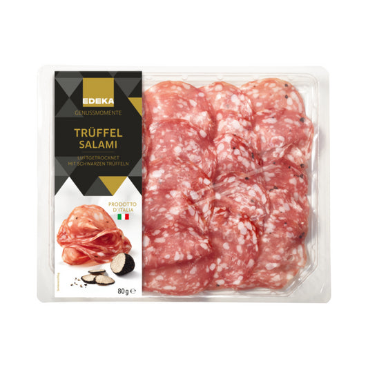 EDEKA Genussmomente Trüffelsalami 80g foodpipe [Lebensmittel-Lieferservice Rostock]