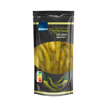 EDEKA Grüne Pfefferonen mild 250g foodpipe [Lebensmittel-Lieferservice Rostock]