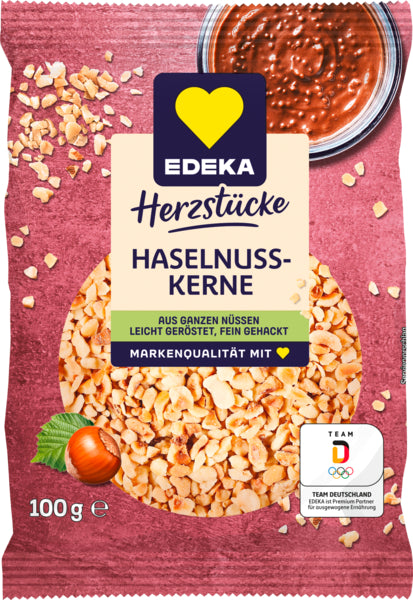 EDEKA Haselnusskerne gehackt 100g foodpipe [Lebensmittel-Lieferservice Rostock]