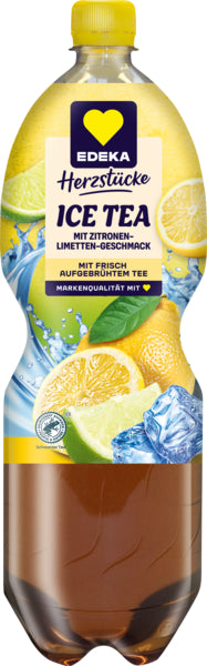 EDEKA Ice Tea Zitrone-Limette 1,5l DPG foodpipe [Lebensmittel-Lieferservice Rostock]