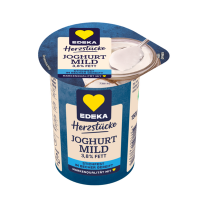 EDEKA Joghurt mild 3,8% 150g VLOG foodpipe [Lebensmittel-Lieferservice Rostock]