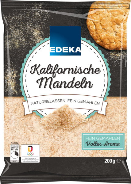 EDEKA Kalifornische Mandeln natural gemahlen 200g foodpipe [Lebensmittel-Lieferservice Rostock]