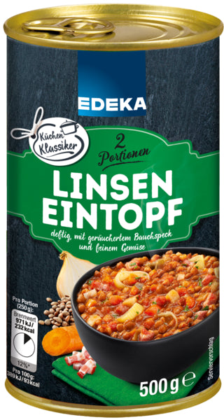 EDEKA Linseneintopf 500g foodpipe [Lebensmittel-Lieferservice Rostock]