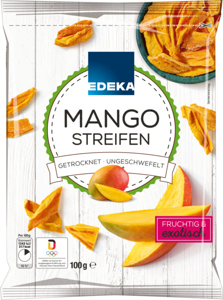 EDEKA Mangostreifen 100g foodpipe [Lebensmittel-Lieferservice Rostock]