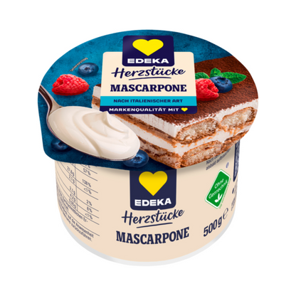 EDEKA Mascarpone min.82% 500g VLOG foodpipe [Lebensmittel-Lieferservice Rostock]