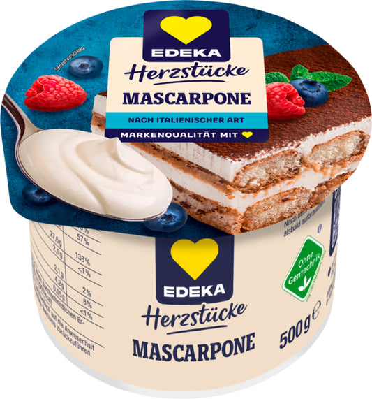 EDEKA Mascarpone min.82% 500g VLOG foodpipe [Lebensmittel-Lieferservice Rostock]