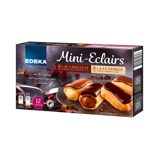 EDEKA Mini Eclairs Vanille/Schoko 200g foodpipe [Lebensmittel-Lieferservice Rostock]