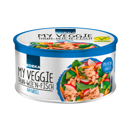 EDEKA My Veggie Vegan Thun-wie'n-Fisch naturell 150g foodpipe [Lebensmittel-Lieferservice Rostock]