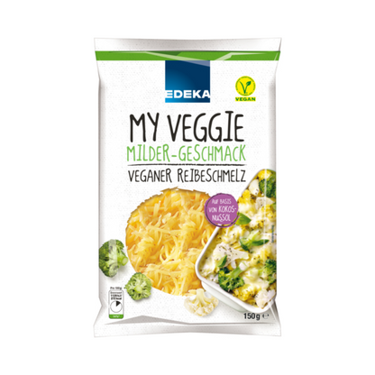 EDEKA My Veggie Veganer Reibeschmelz Milder-Geschmack 150g foodpipe [Lebensmittel-Lieferservice Rostock]