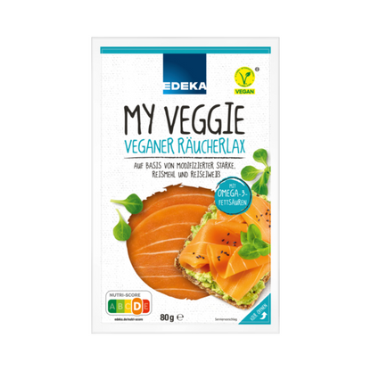 EDEKA My Veggie veganer Räucherlax 80g foodpipe [Lebensmittel-Lieferservice Rostock]