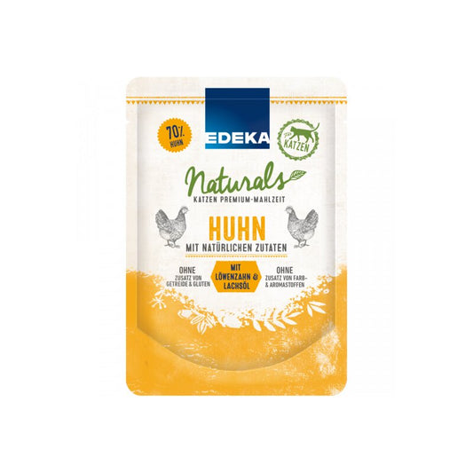 EDEKA Naturals Cat Huhn und Löwenzahn mit Lachsöl 85g foodpipe [Lebensmittel-Lieferservice Rostock]