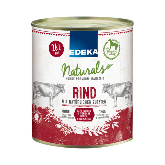 EDEKA Naturals Rind für Hunde 800g foodpipe [Lebensmittel-Lieferservice Rostock]