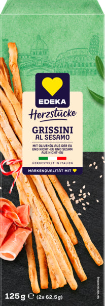 EDEKA Originale Italienischer Grissini Sesam 125g foodpipe [Lebensmittel-Lieferservice Rostock]