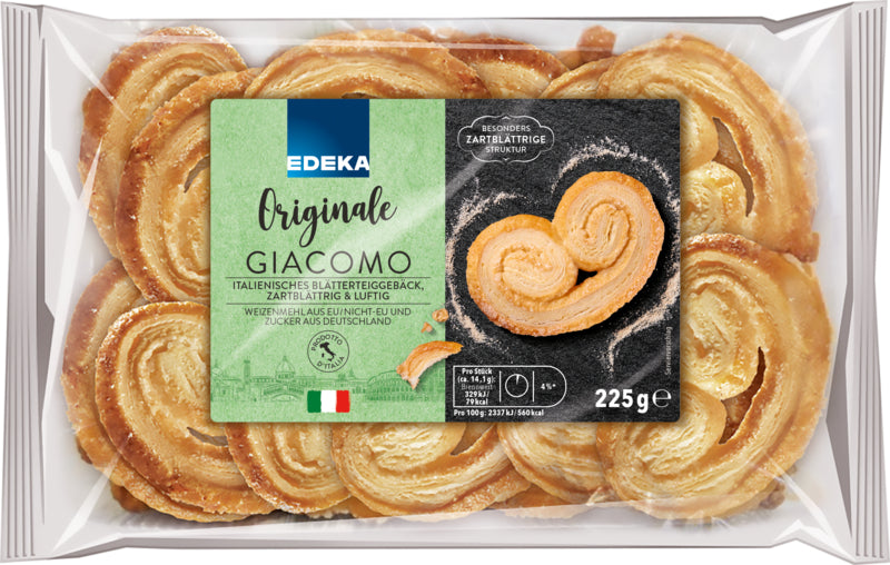 EDEKA Originale Italienisches Blätterteiggebäck Giacomo 225g foodpipe Rostock [Lebensmittel-Lieferservice Rostock]