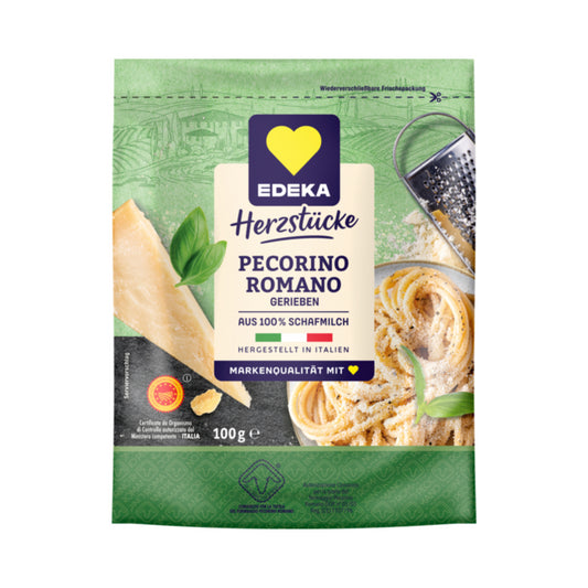 EDEKA Originale Pecorino Romano gerieben 36% 100g foodpipe [Lebensmittel-Lieferservice Rostock]