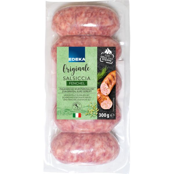EDEKA Originale Salsiccia Fenchel 300g foodpipe [Lebensmittel-Lieferservice Rostock]