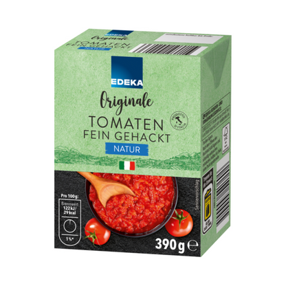 EDEKA Originale Tomaten fein gehackt 390g foodpipe [Lebensmittel-Lieferservice Rostock]