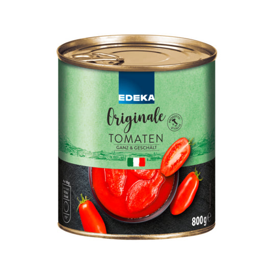 EDEKA Originale Tomaten ganz und geschält in Tomatensaft 800g foodpipe [Lebensmittel-Lieferservice Rostock]