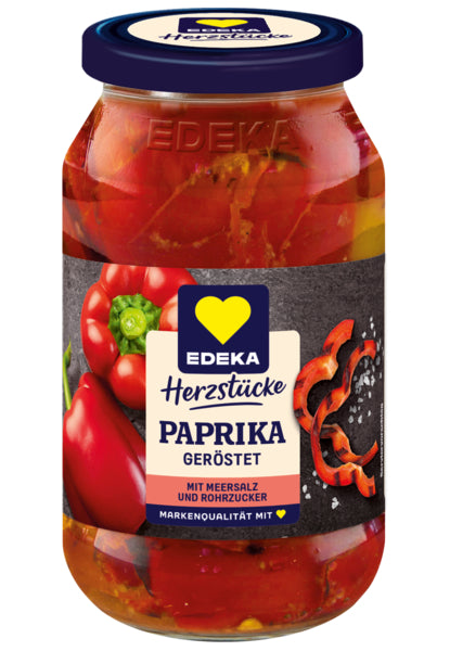 EDEKA Paprika geröstet 520g foodpipe [Lebensmittel-Lieferservice Rostock]