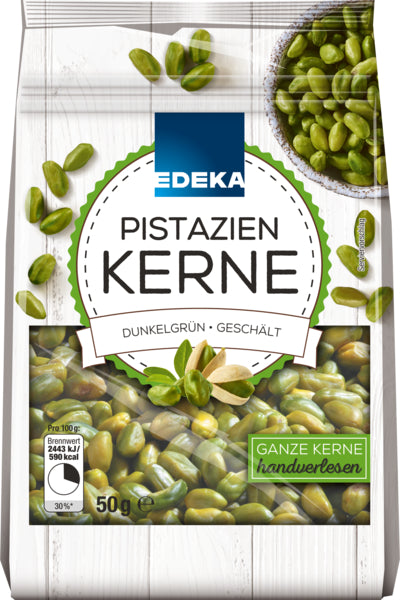 EDEKA Pistazienkerne geschält 50g foodpipe [Lebensmittel-Lieferservice Rostock]