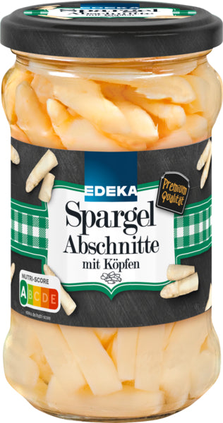 EDEKA Spargelabschnitte weiß geschält 280g foodpipe [Lebensmittel-Lieferservice Rostock]