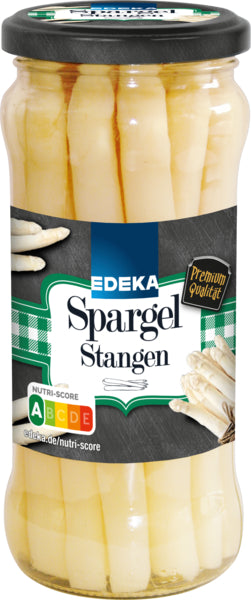 EDEKA Stangenspargel weiß geschält 330g foodpipe [Lebensmittel-Lieferservice Rostock]