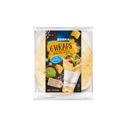 EDEKA Tortilla Wraps Mais 380g foodpipe [Lebensmittel-Lieferservice Rostock]